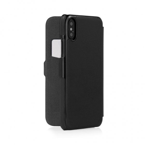 iPhone XR Slim Wallet Classic Cover Black