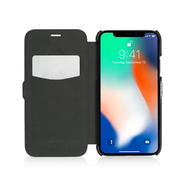 iPhone XR Slim Wallet Classic Cover Black