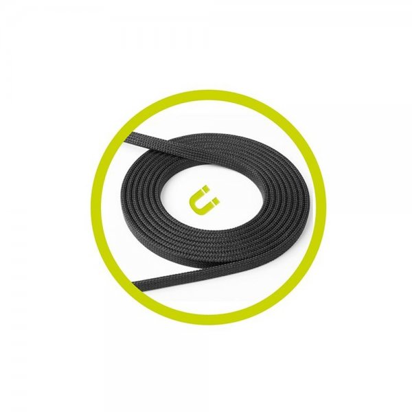 Flat Cable Magnetic USB-A to USB-C 1m Black