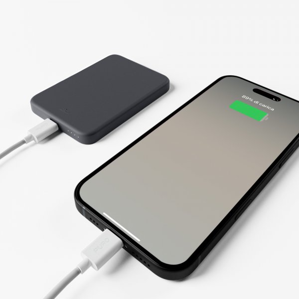 MagSafe Powerbank Mini Power Mag Grey