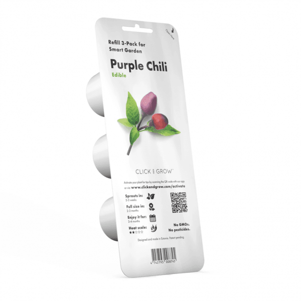 Smart Garden Refill 3-pack - Purple Chili Pepper