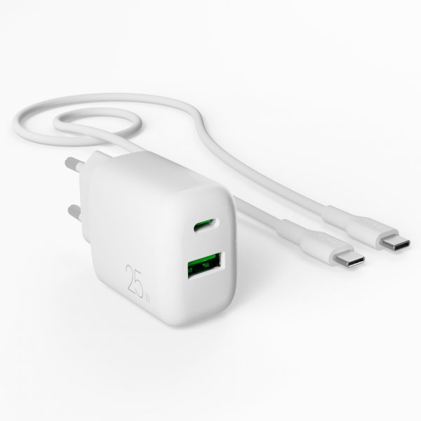 Charger with Cable ProLite Kit USB-C 25W 1.2m White