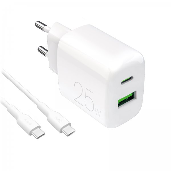 Charger with Cable ProLite Kit USB-C 25W 1.2m White