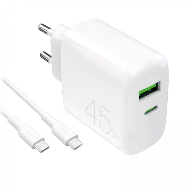 Charger with Cable ProLite Kit USB-C 45W 1.2m White