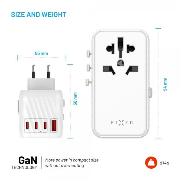 Travel Charger Voyager World Adapter 85W