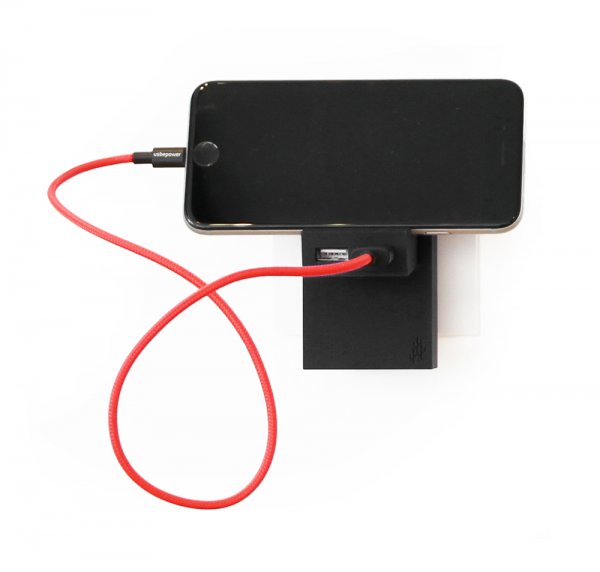 ROCK Double USB Charger 2-in-1 Charger Black