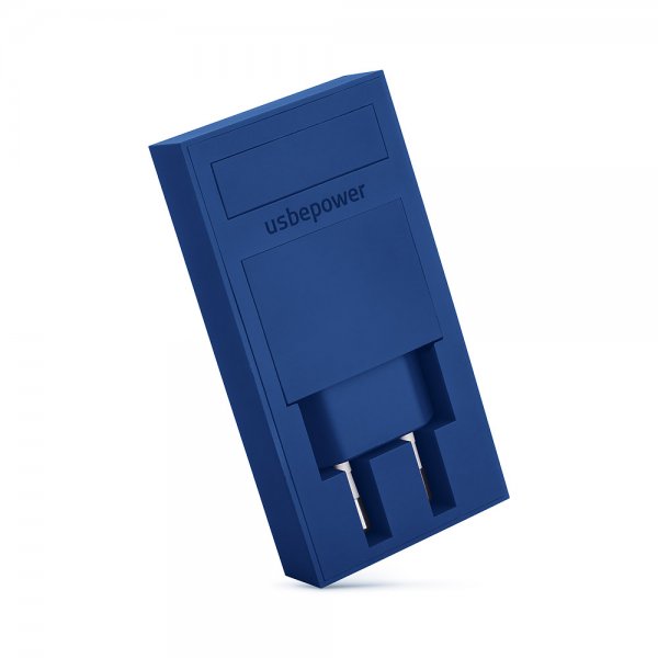 ROCK Double USB Charger - 2-in-1 Charger Blue