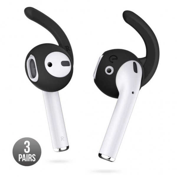 EarBuddyz Ear Hooks for AirPods and EarPods Black