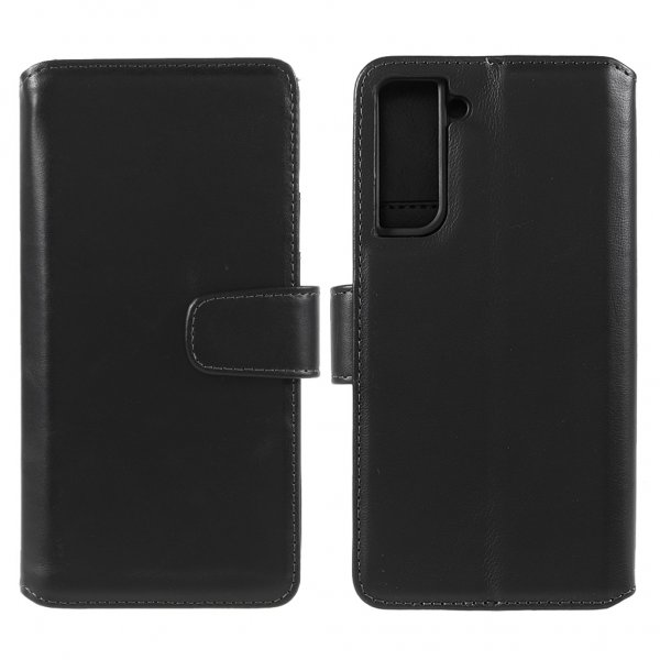 Samsung Galaxy S22 Cover Essential Leather Raven Black