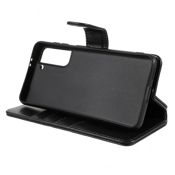 Samsung Galaxy S22 Cover Essential Leather Raven Black