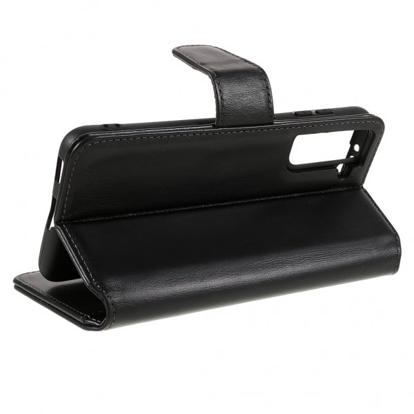 Samsung Galaxy S22 Cover Essential Leather Raven Black