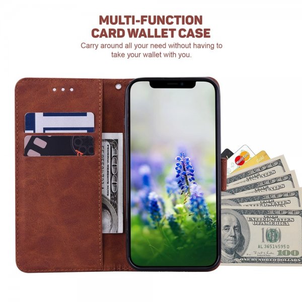 Samsung Galaxy A03 Cover Patterned Brown