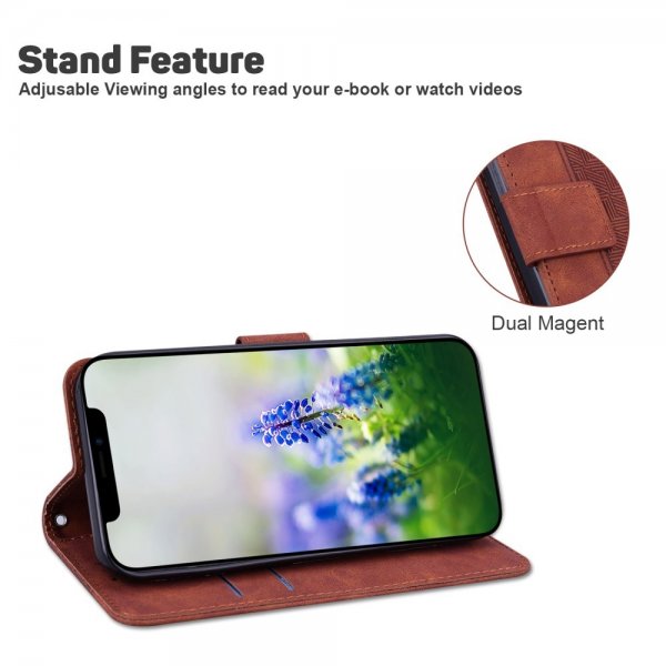 Samsung Galaxy A03 Cover Patterned Brown
