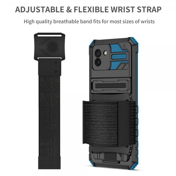 Samsung Galaxy A03 Case with Handgrip Blue