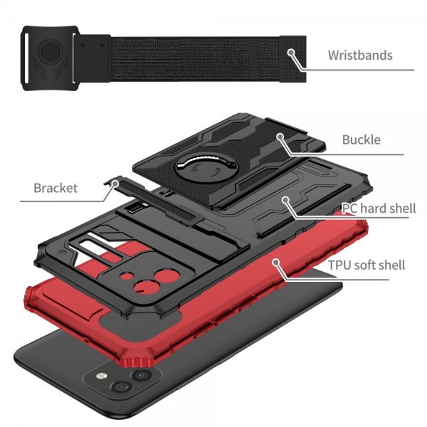 Samsung Galaxy A03 Case with Handgrip Red