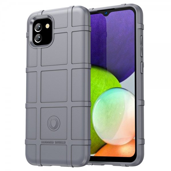 Samsung Galaxy A03 Case Grid Pattern Grey