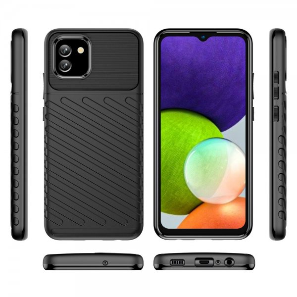 Samsung Galaxy A03 Case Thunder Series Black