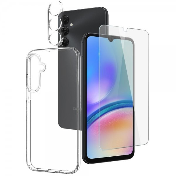 Samsung Galaxy A05s Case with Screen Protector and Camera Protector 3-in-1