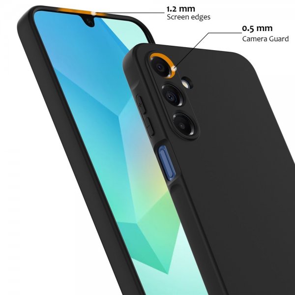 Samsung Galaxy A16 Case with Strap Silicone MagSafe Black