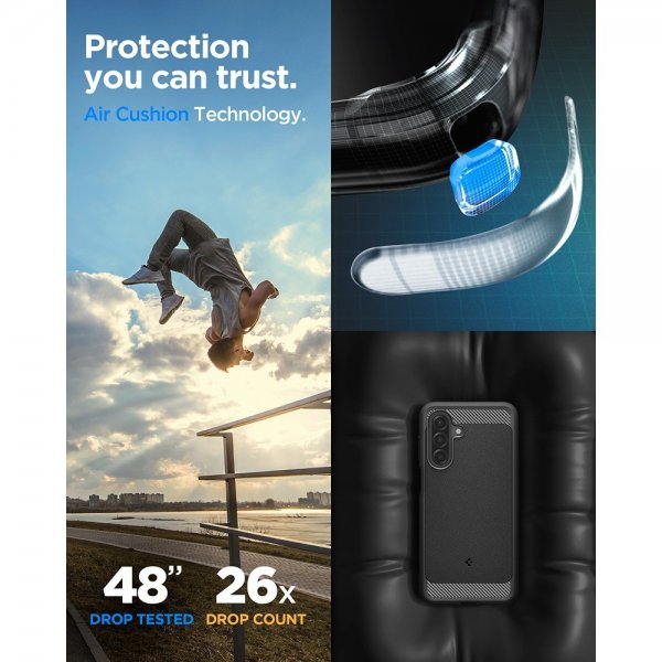 Samsung Galaxy A17 Case Rugged Armor Matte Black