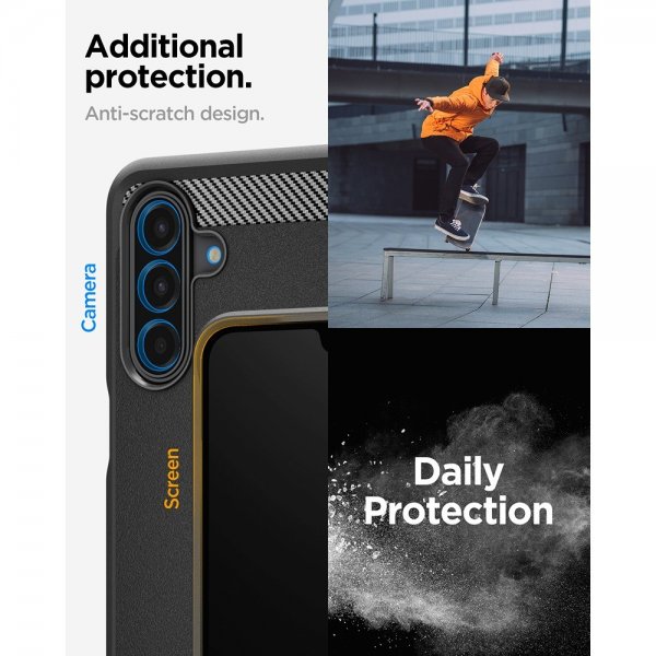 Samsung Galaxy A17 Case Rugged Armor Matte Black