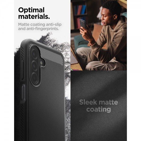 Samsung Galaxy A17 Case Rugged Armor Matte Black