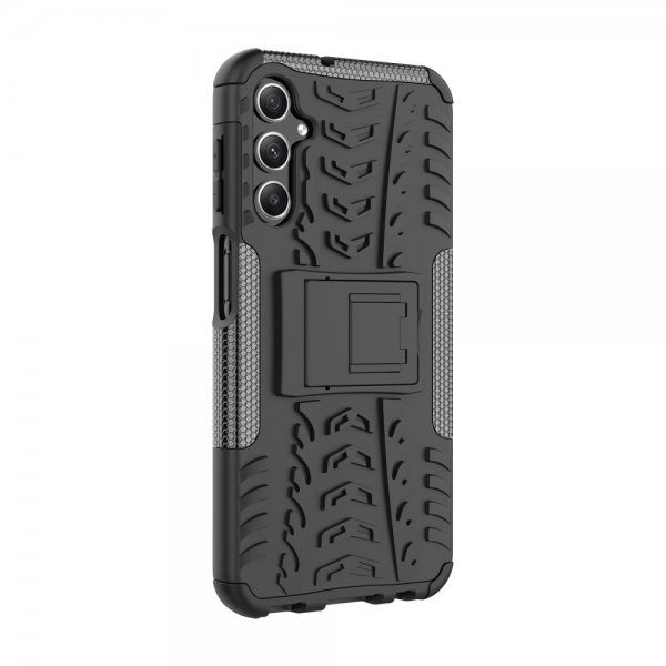 Samsung Galaxy A24 Case Tire Pattern Stand function Black
