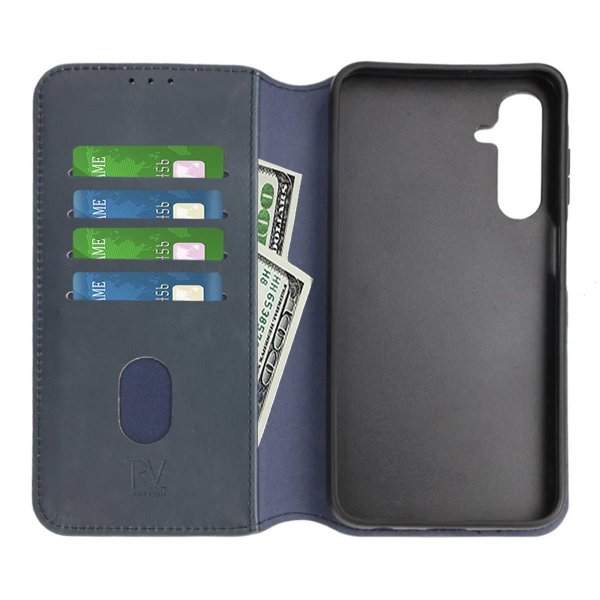 Samsung Galaxy A25 Cover Detachable Wallet Case Blue