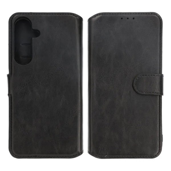 Samsung Galaxy A25 Cover Detachable Wallet Case Black