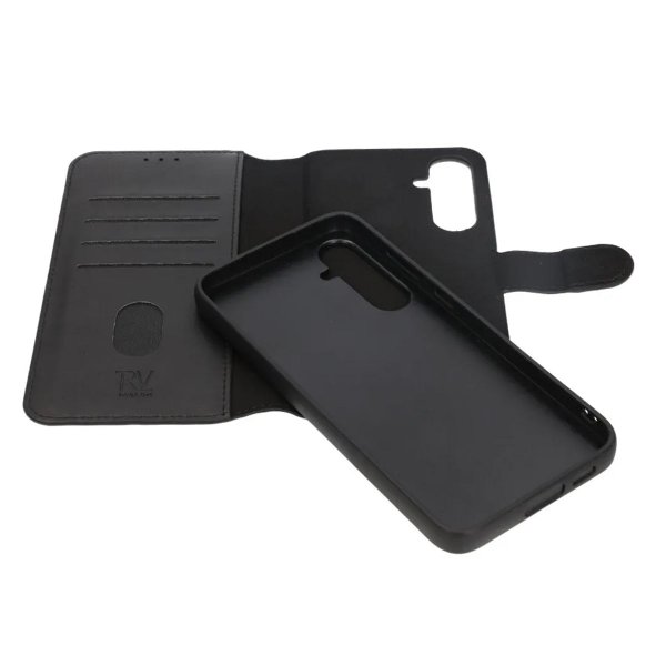 Samsung Galaxy A25 Cover Detachable Wallet Case Black