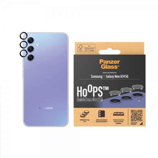 Samsung Galaxy A35 Camera Protector Hoops Black