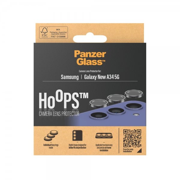 Samsung Galaxy A35 Camera Protector Hoops Black
