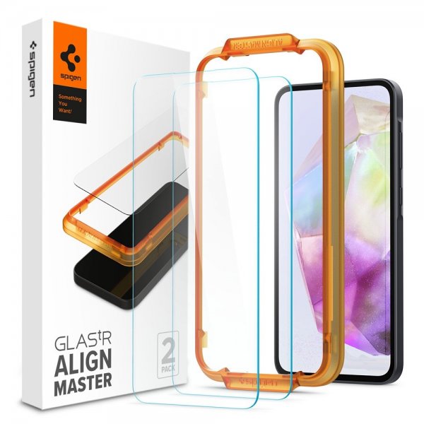 Samsung Galaxy A35 Screen Protector GLAS.tR ALIGNmaster 2-pack