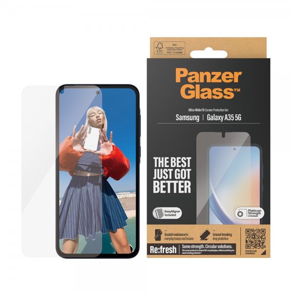 Samsung Galaxy A35 Screen Protector Ultra-Wide Fit EasyAligner