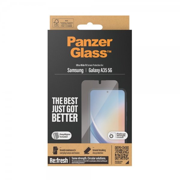 Samsung Galaxy A35 Screen Protector Ultra-Wide Fit EasyAligner