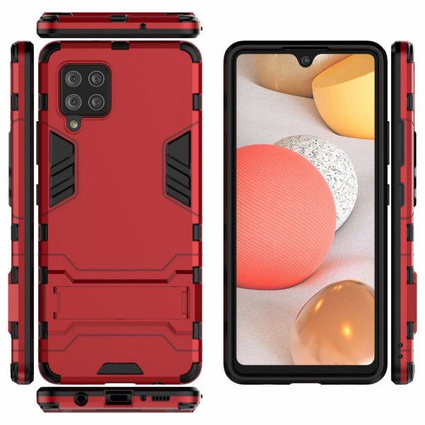 Samsung Galaxy A42 5G Case Armor Stand Function Red