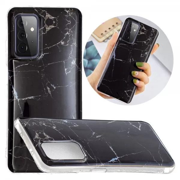 Samsung Galaxy A72 Case Marble Black