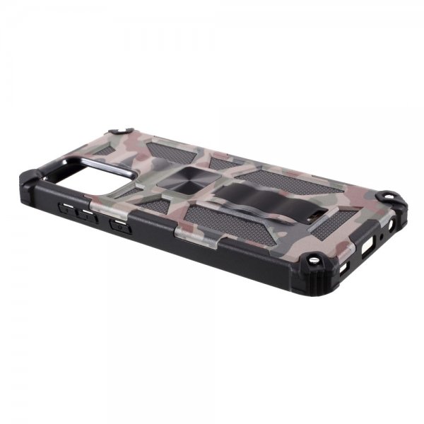 Samsung Galaxy A72 Case with Magnet Stand Function Camouflage Green