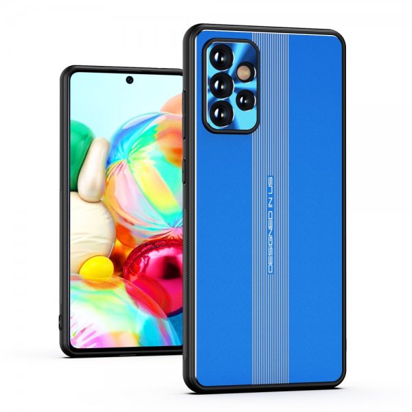 Samsung Galaxy A72 Case with Metal Plate Blue