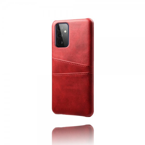 Samsung Galaxy A72 Case with Two Card Slots Red