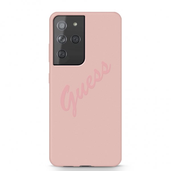 Samsung Galaxy S21 Ultra Shell Vintage Logo Pink