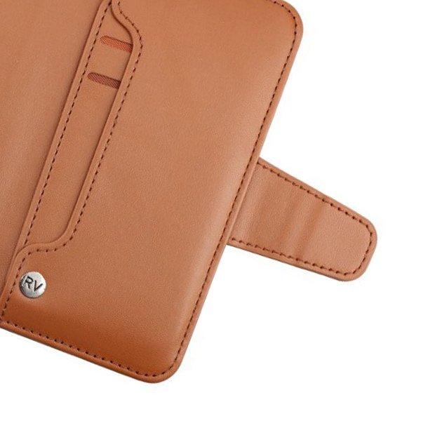 Samsung Galaxy S22 Cover Foldable Card Slot Brown