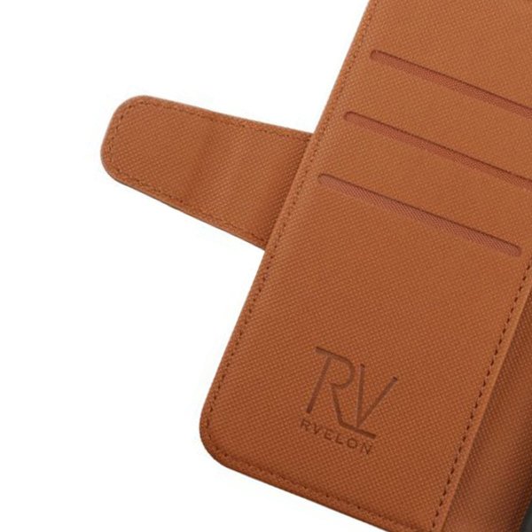 Samsung Galaxy S22 Cover Foldable Card Slot Brown