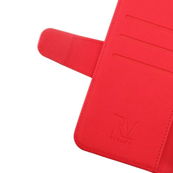 Samsung Galaxy S22 Cover Foldable Card Slot Red