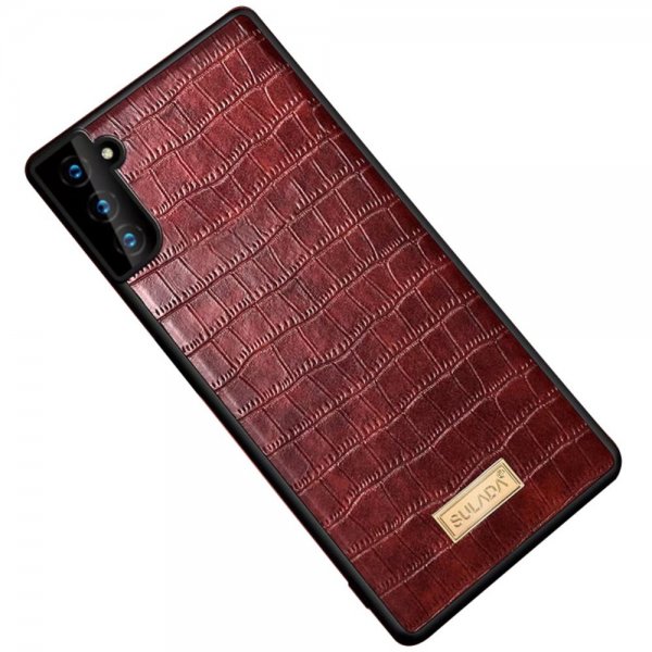 Samsung Galaxy S22 Plus Case Crocodile Pattern Coffee