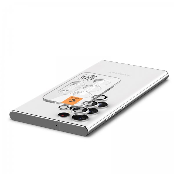 Samsung Galaxy S22 Ultra Camera Protector GLAS.tR EZ Fit Optik Pro 2-pack Phantom White