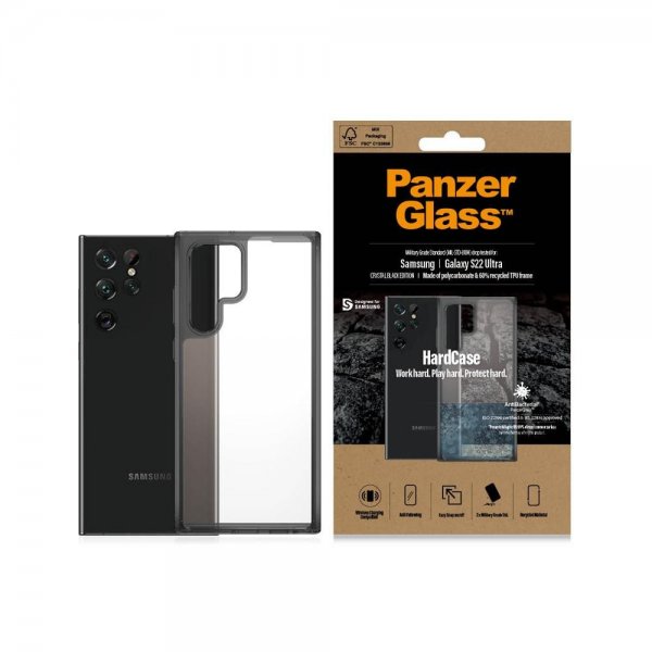 Samsung Galaxy S22 Ultra Case HardCase Crystal Black