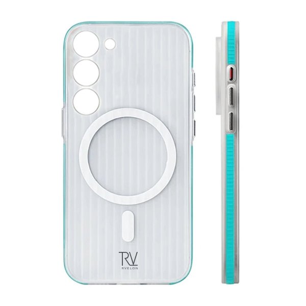 Samsung Galaxy S23 Case Corrugated MagSafe Blue