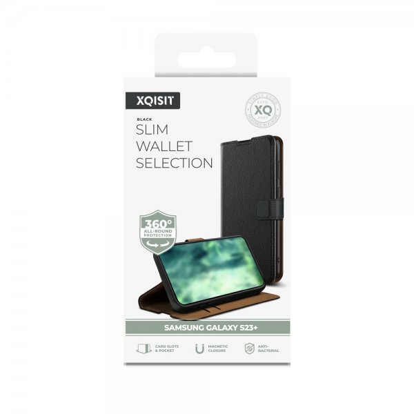 Samsung Galaxy S23 Plus Case Slim Wallet Selection Black
