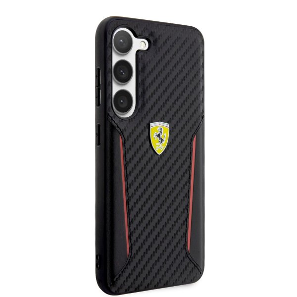Samsung Galaxy S23 Plus Case Carbon & Stripe Black